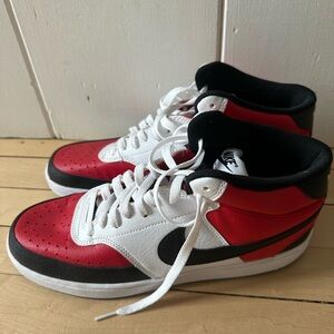 Nike Red, White, and Black Sneakers